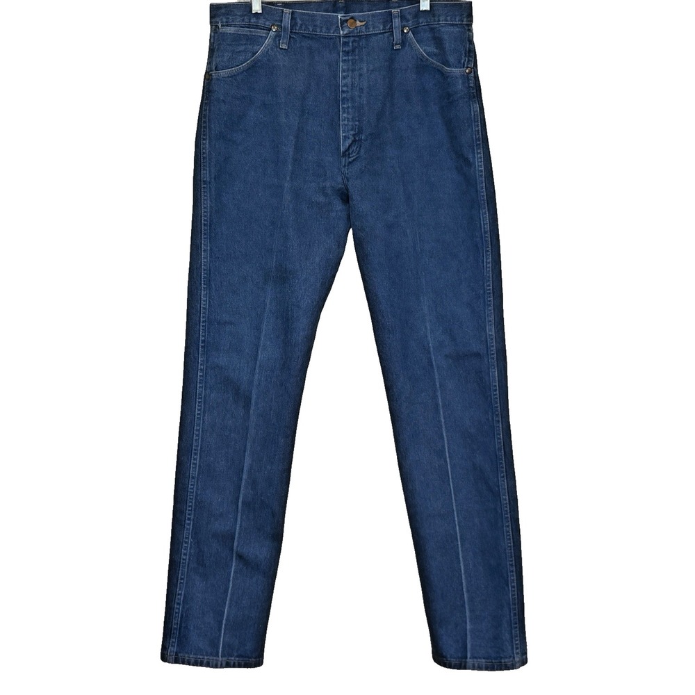 Wrangler Cowboy Cut Western Jeans Mens 36x36 Medium Wash Blue Straight 13MWZPW